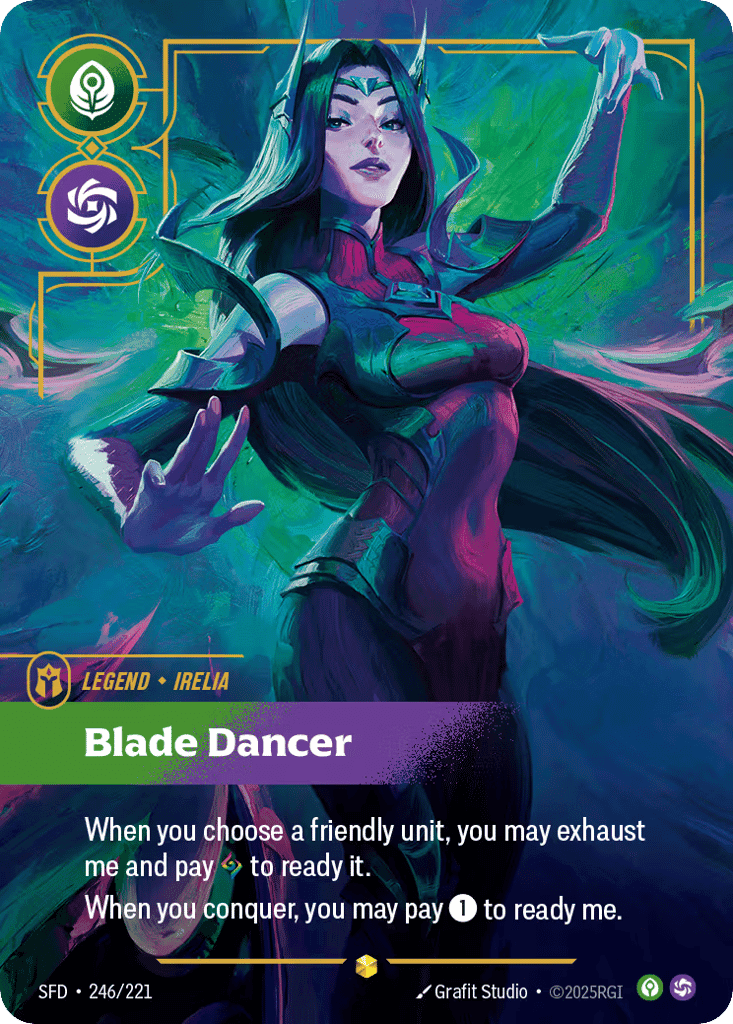 Irelia, Blade Dancer (Overnumbered) [SFD 246/221] (Foil)