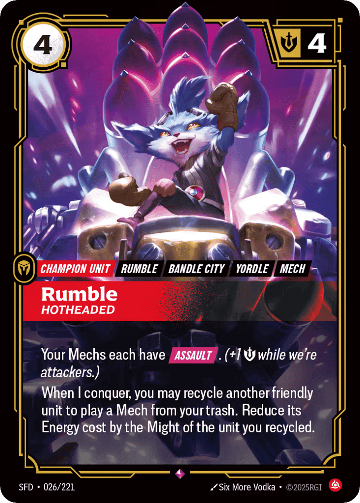 Rumble, Hotheaded [SFD 026/221] (Foil)