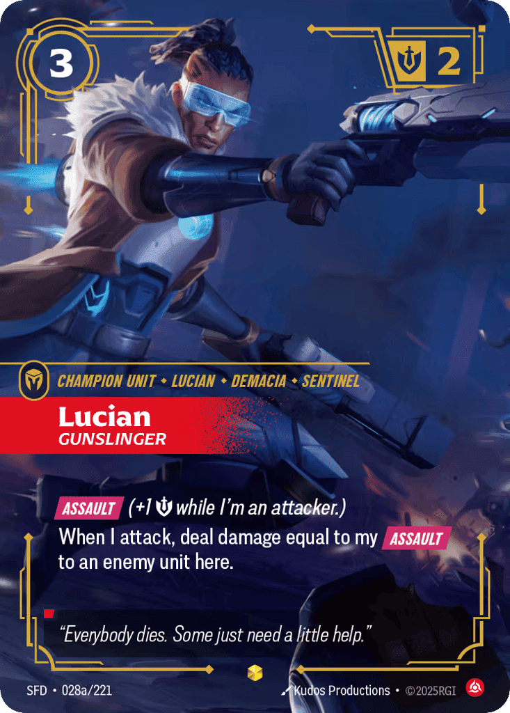 Lucian, Gunslinger (Alternate Art) [SFD 028a/221] (Foil)