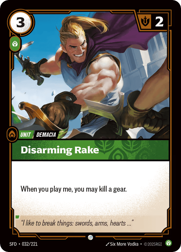 Disarming Rake [SFD-032] (Foil)