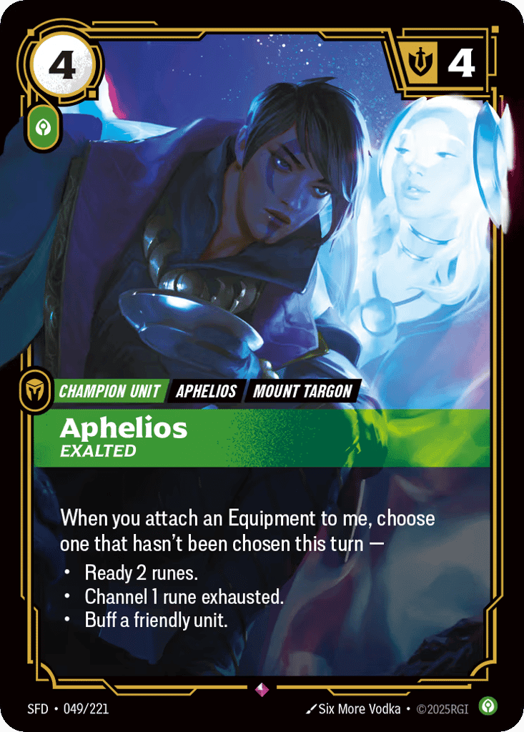 Aphelios, Exalted [SFD 049/221] (Foil)
