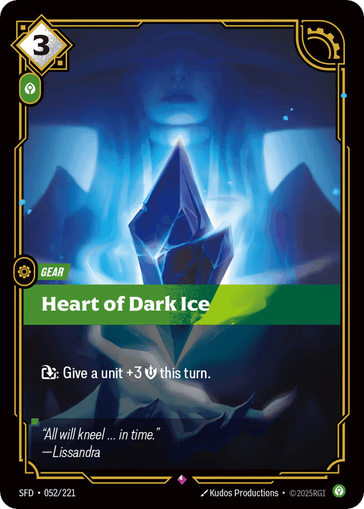 Heart of Dark Ice [SFD-052] (Foil)