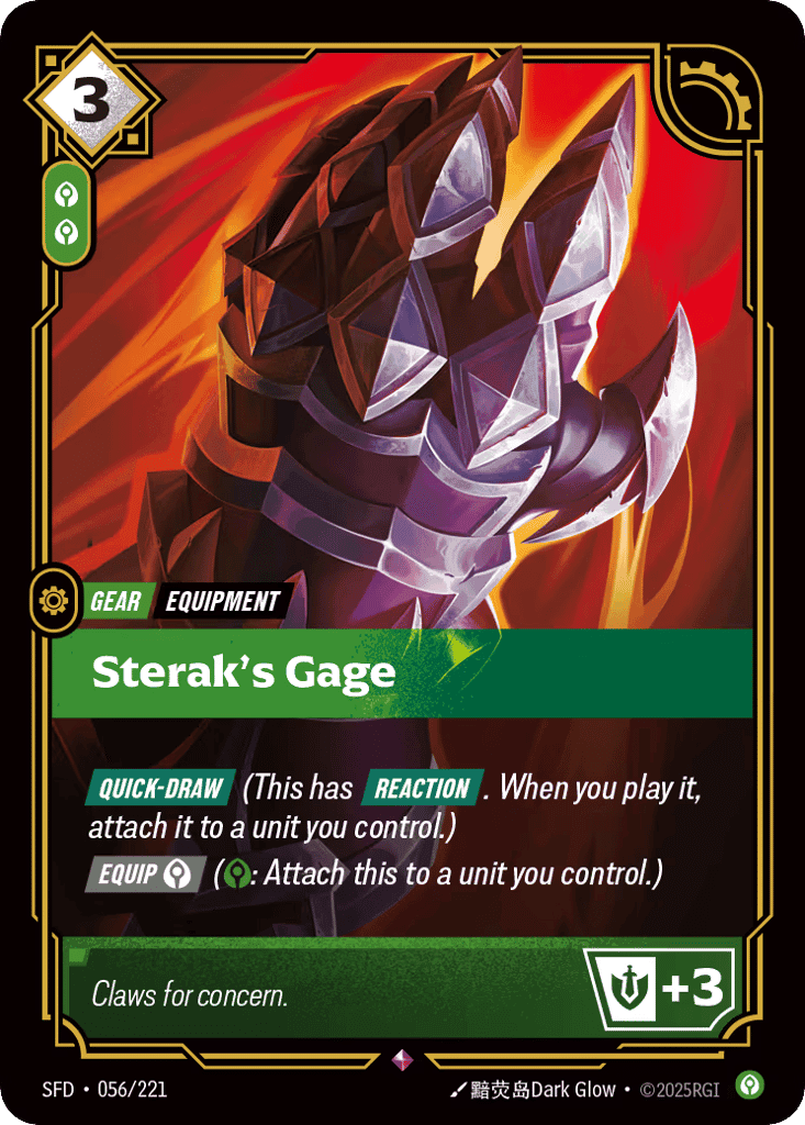 Sterak's Gage [SFD-056] (Foil)