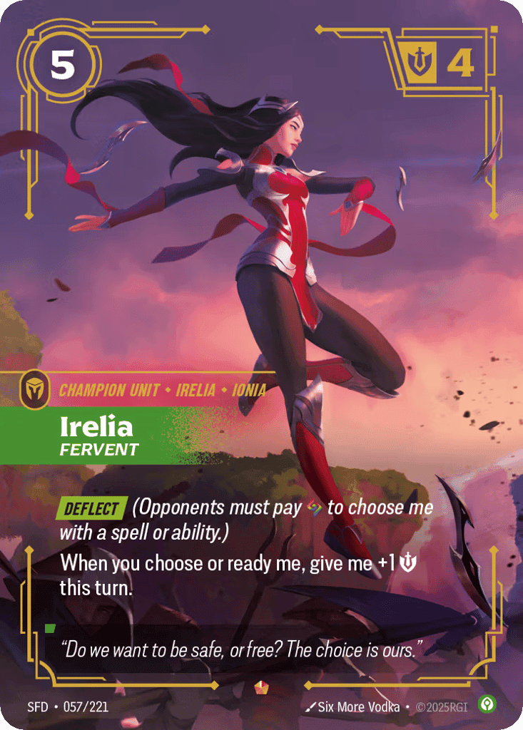 Irelia, Fervent [SFD 057/221] (Foil)