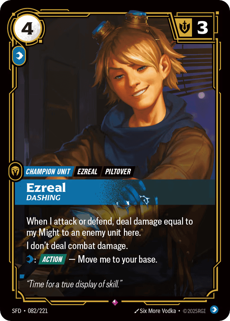 Ezreal, Dashing [SFD 082/221] (Foil)