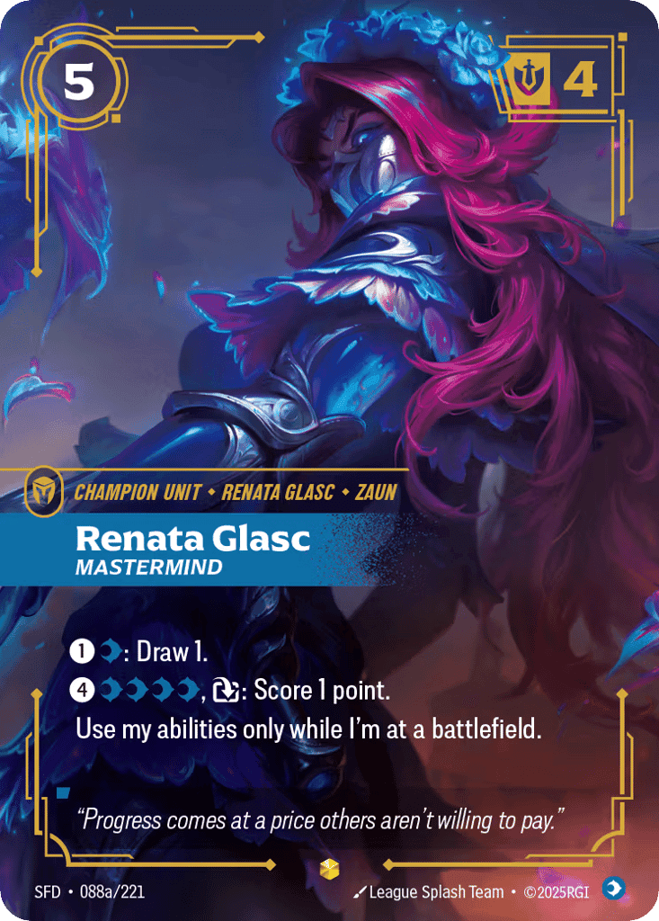 Renata Glasc, Mastermind (Alternate Art) [SFD 088a/221] (Foil)
