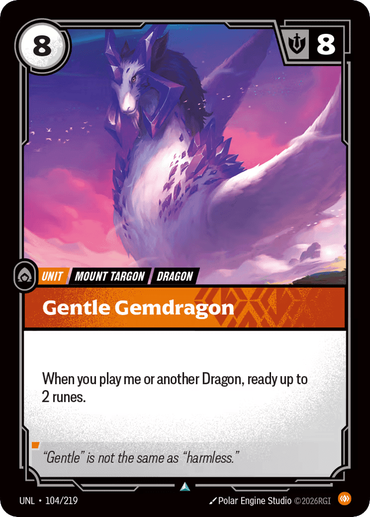 Gentle Gemdragon [UNL-104]
