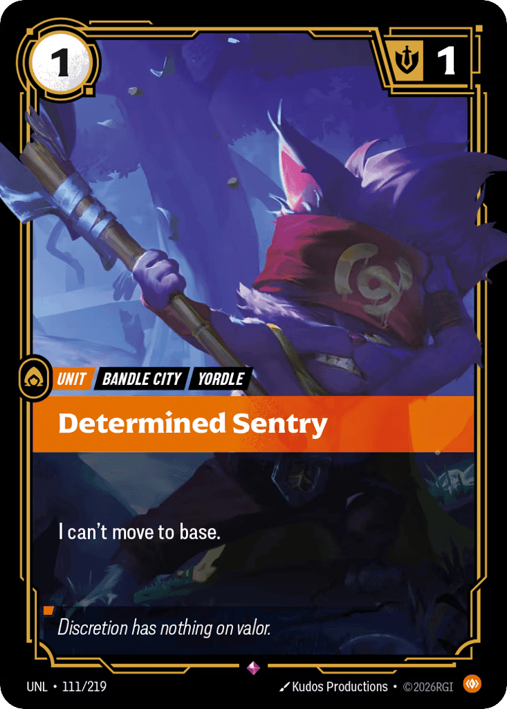 Determined Sentry [UNL-111] (Foil)