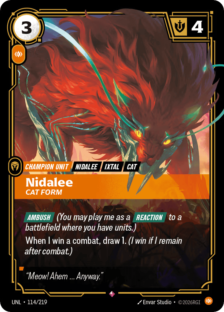 Nidalee, Cat Form [UNL 114/219] (Foil)