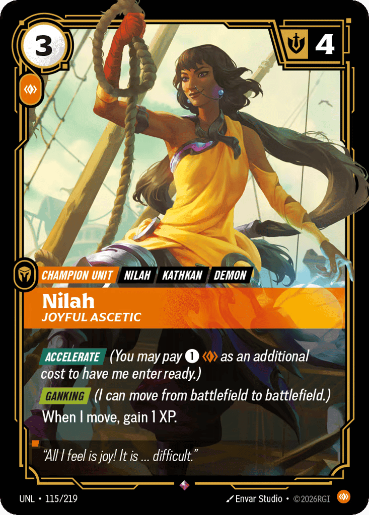 Nilah, Joyful Ascetic [UNL 115/219] (Foil)