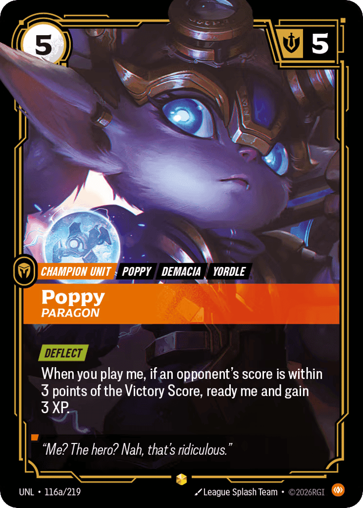 Poppy, Paragon (Alternate Art) [UNL 116a/219] (Foil)