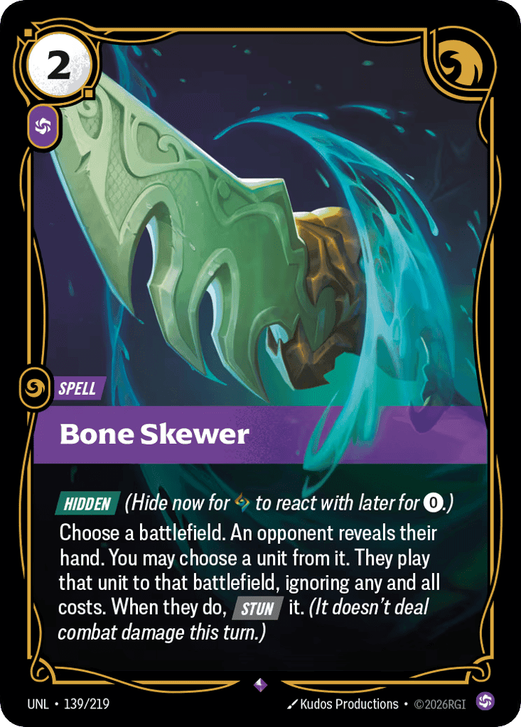 Bone Skewer [UNL-139] (Foil)