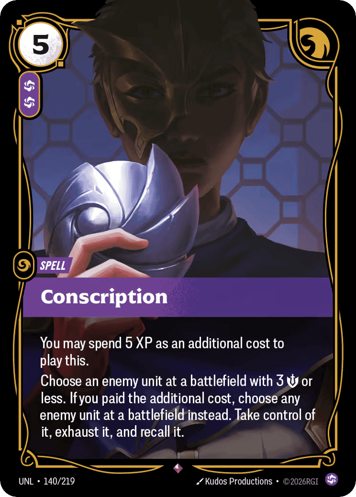 Conscription [UNL-140] (Foil)