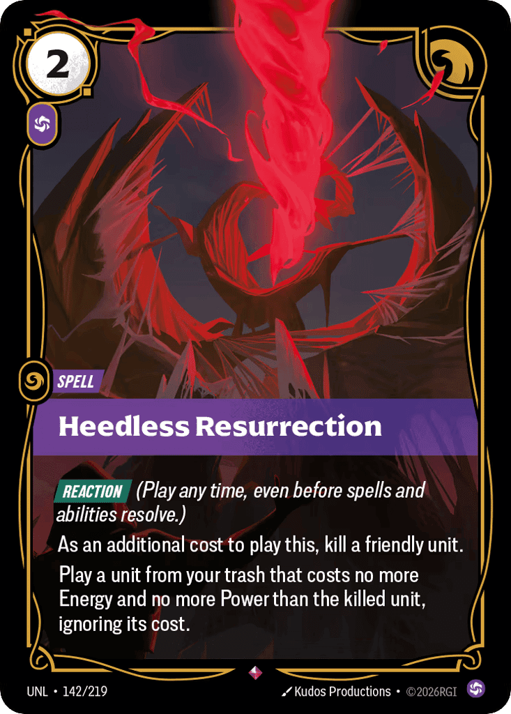 Heedless Resurrection [UNL-142] (Foil)