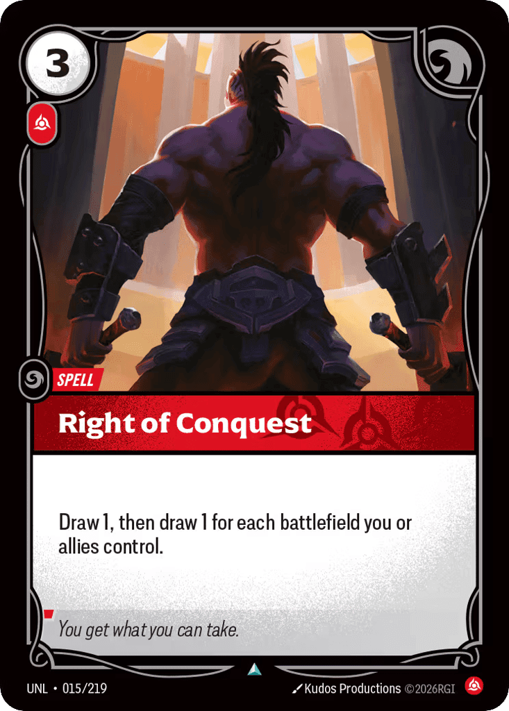Right of Conquest [UNL-015]