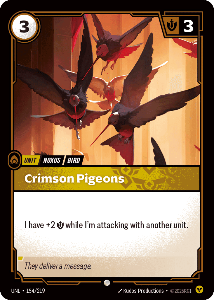 Crimson Pigeons [UNL-154]
