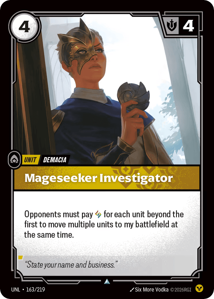 Mageseeker Investigator [UNL-163]