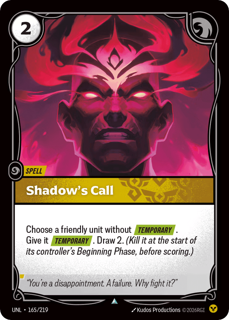 Shadow's Call [UNL-165]