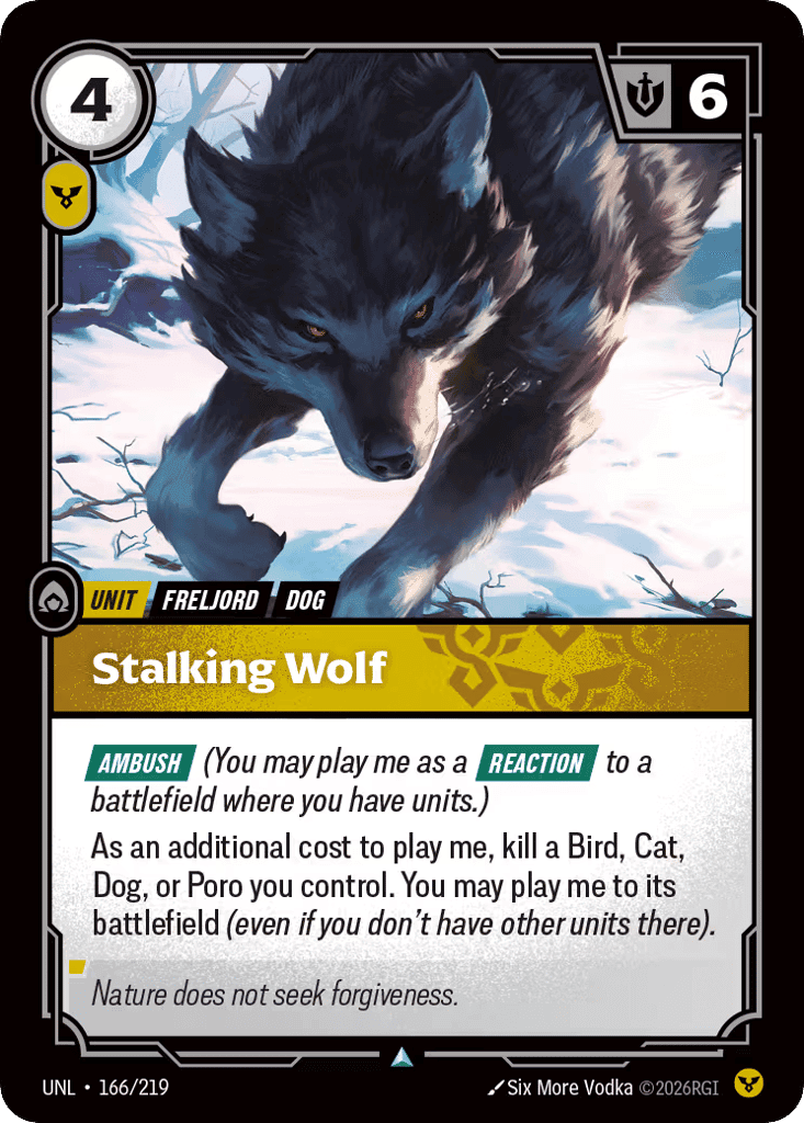 Stalking Wolf [UNL-166]