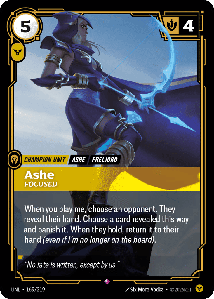 Ashe, Focused [UNL 169/219] (Foil)
