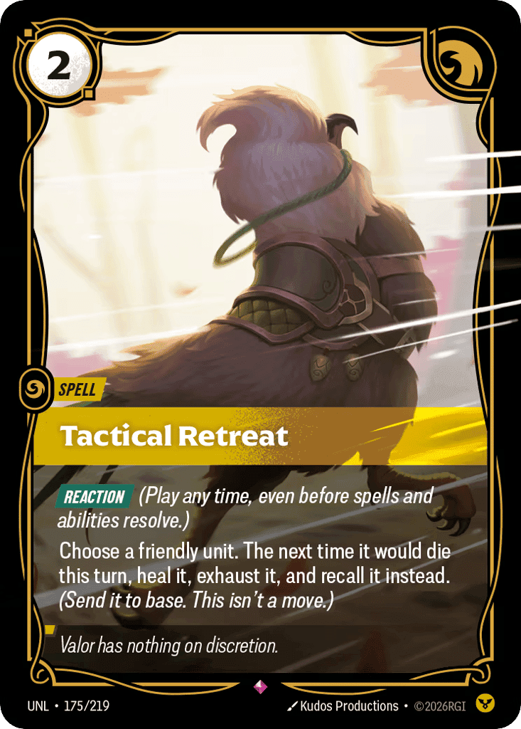 Tactical Retreat [UNL-175] (Foil)