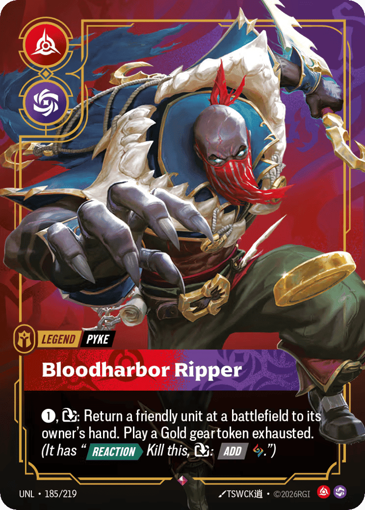 Pyke, Bloodharbor Ripper [UNL 185/219] (Foil)