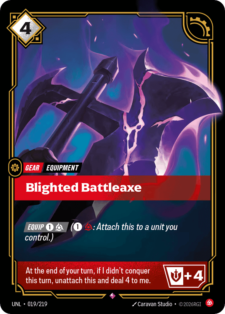 Blighted Battleaxe [UNL-019] (Foil)