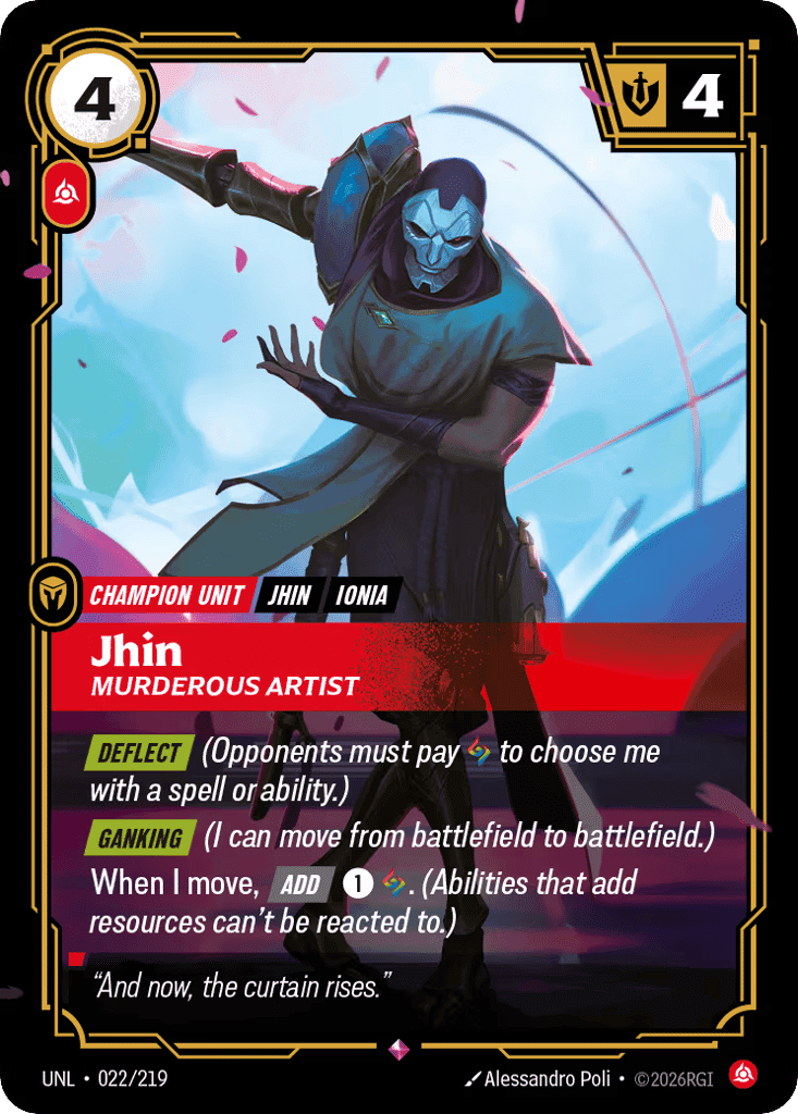 Jhin, Murderous Artist [UNL 022/219] (Foil)