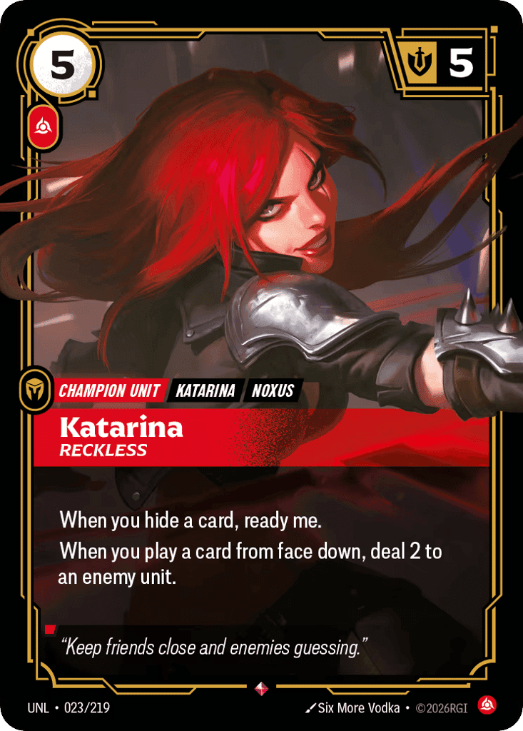 Katarina, Reckless [UNL 023/219] (Foil)