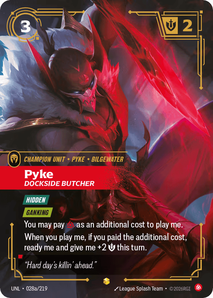 Pyke, Dockside Butcher (Alternate Art) [UNL 028a/219] (Foil)