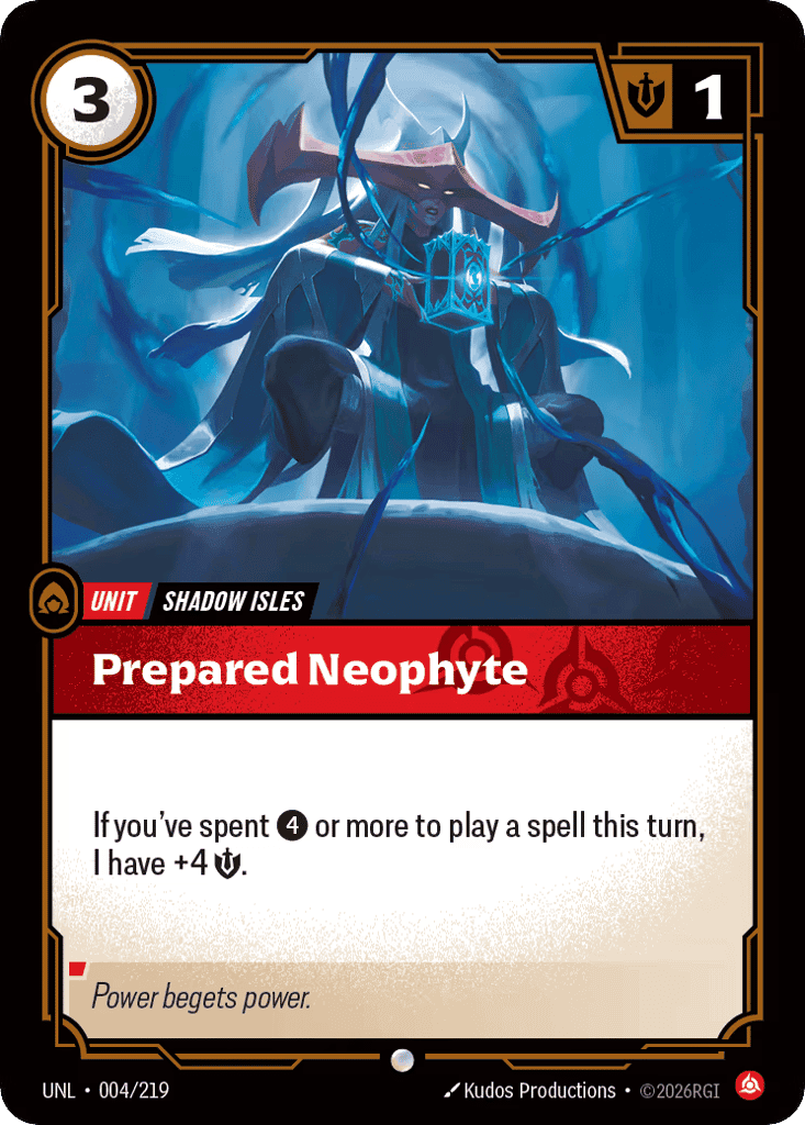 Prepared Neophyte [UNL-004] (Foil)