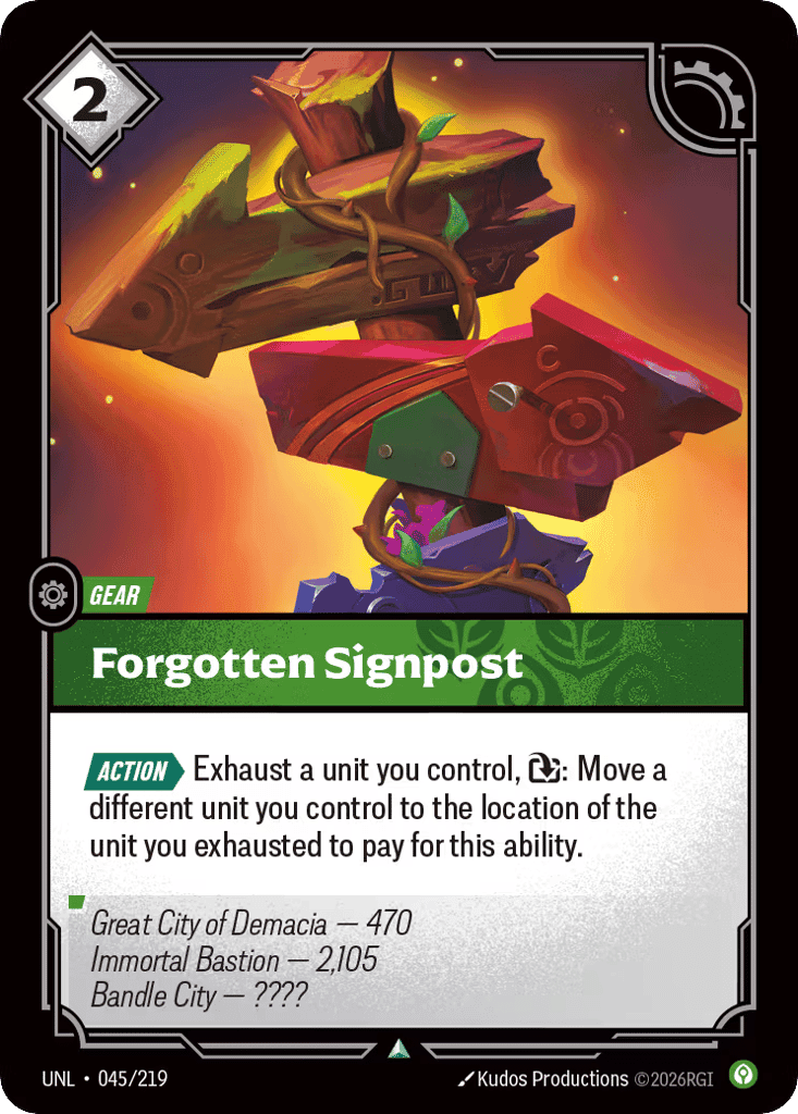 Forgotten Signpost [UNL-045]