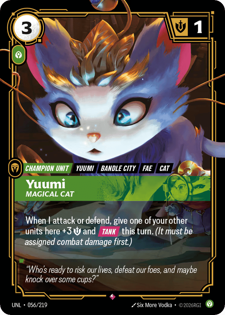 Yuumi, Magical Cat [UNL 056/219] (Foil)
