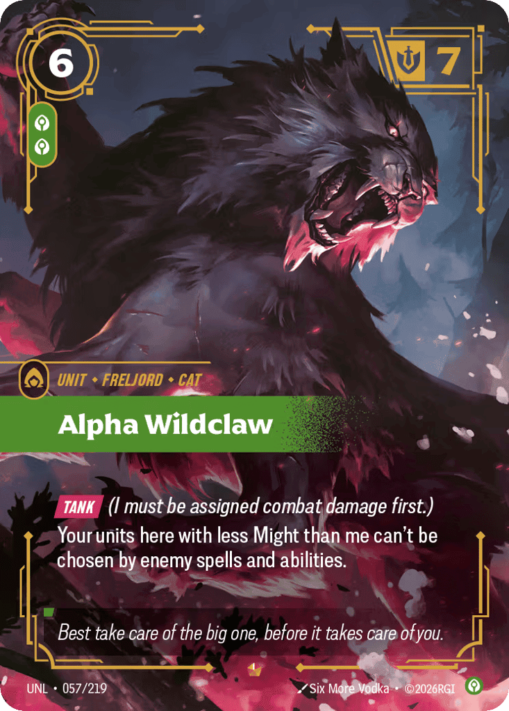 Alpha Wildclaw [UNL-057] (Foil)