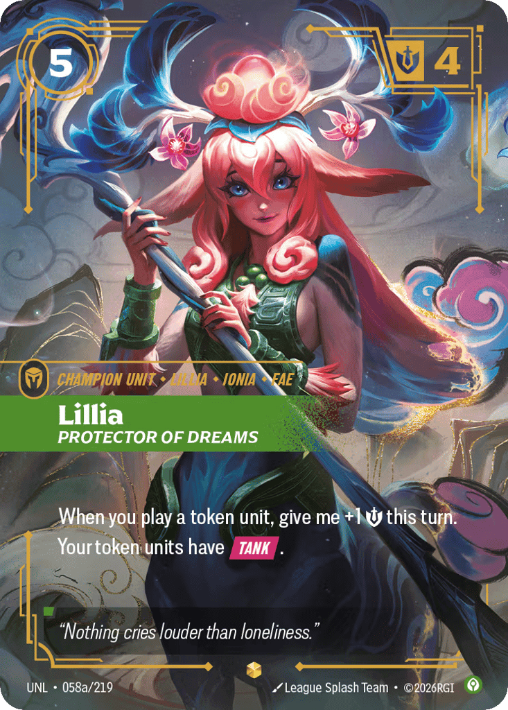 Lillia, Protector of Dreams (Alternate Art) [UNL 058a/219] (Foil)