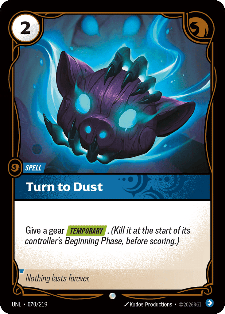 Turn to Dust [UNL-070] (Foil)