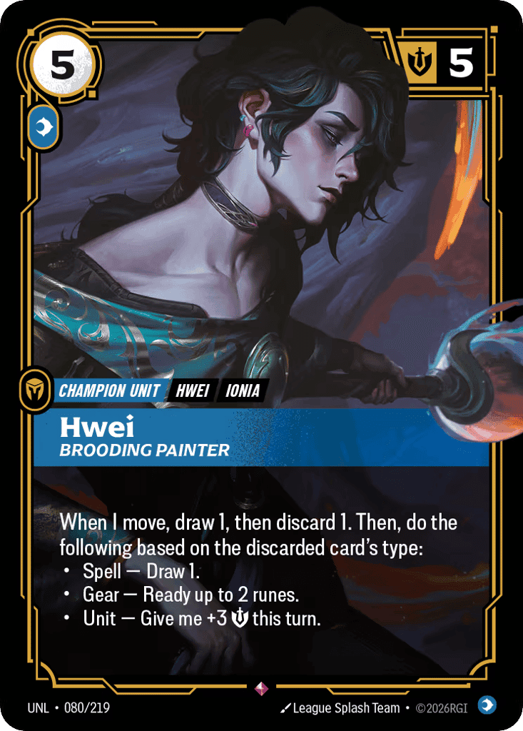 Hwei, Brooding Painter [UNL 080/219] (Foil)