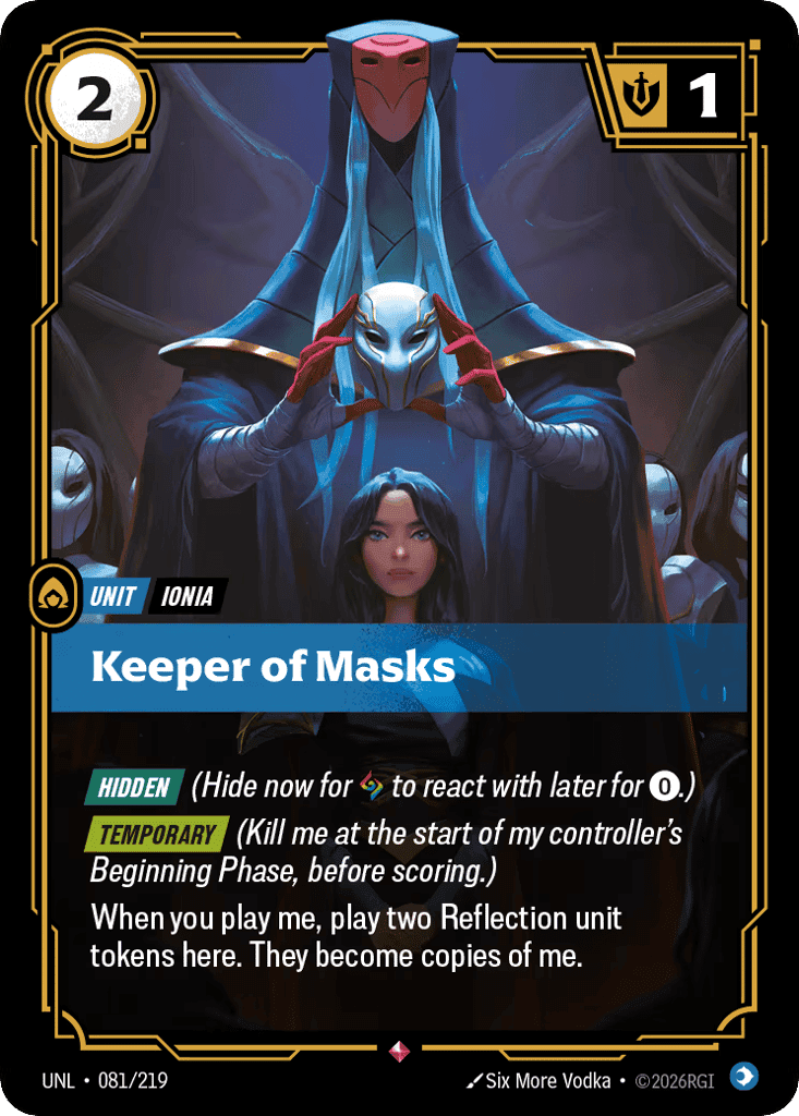 Keeper of Masks [UNL-081] (Foil)