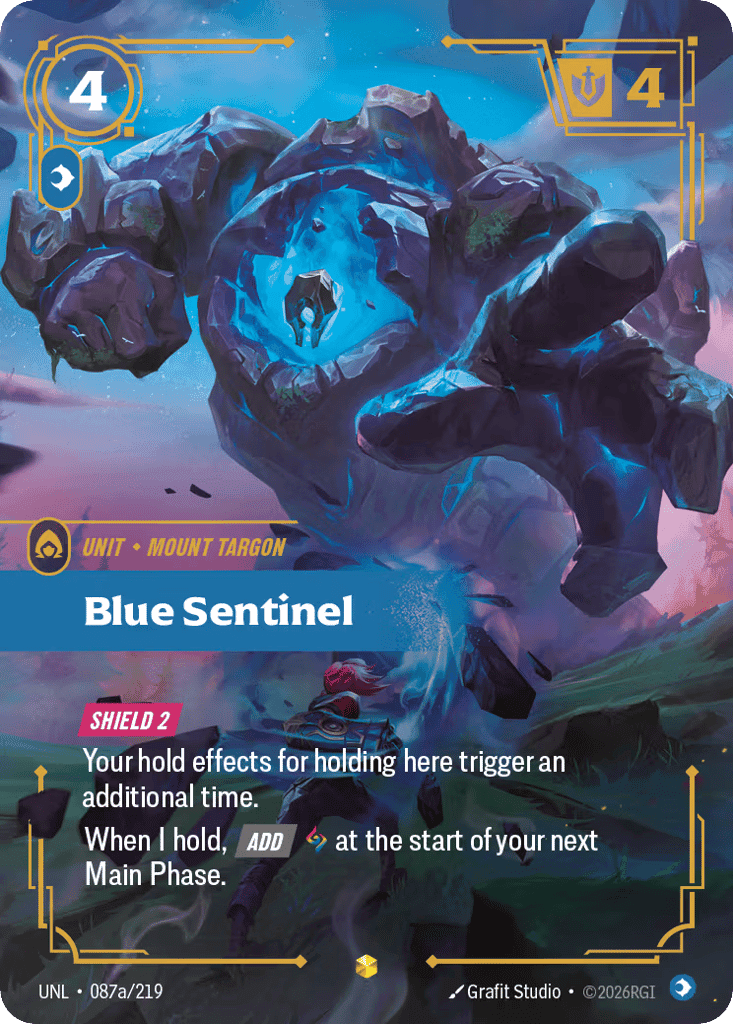 Blue Sentinel (Alternate Art) [UNL-087A] (Foil)