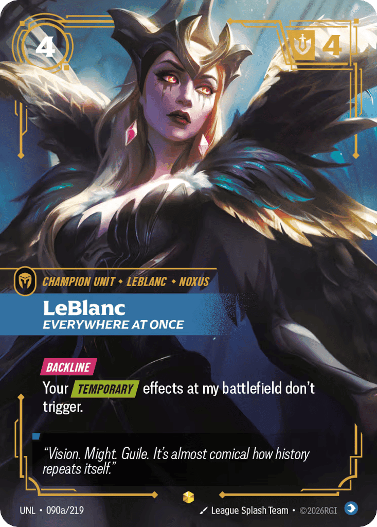 LeBlanc, Everywhere At Once (Alternate Art) [UNL 090a/219] (Foil)