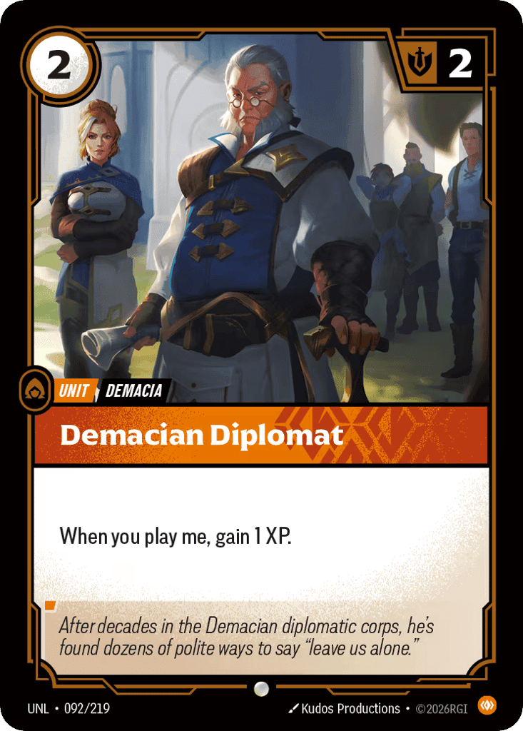 Demacian Diplomat [UNL-092] (Foil)