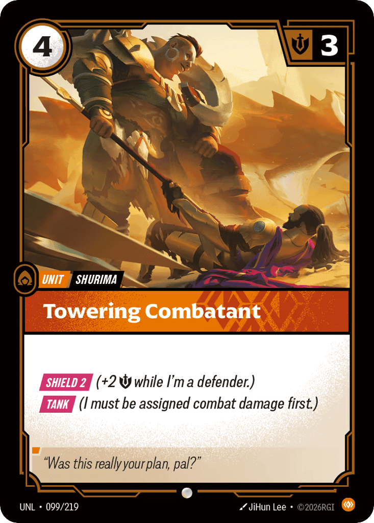 Towering Combatant [UNL-099] (Foil)