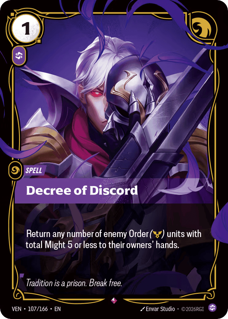 Decree of Discord [VEN-107] (Foil)