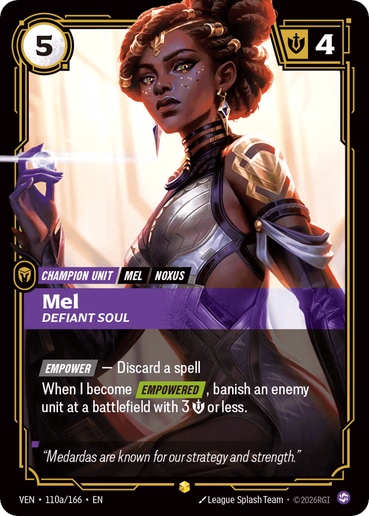 Mel, Defiant Soul (Alternate Art) [VEN 110a/166] (Foil)