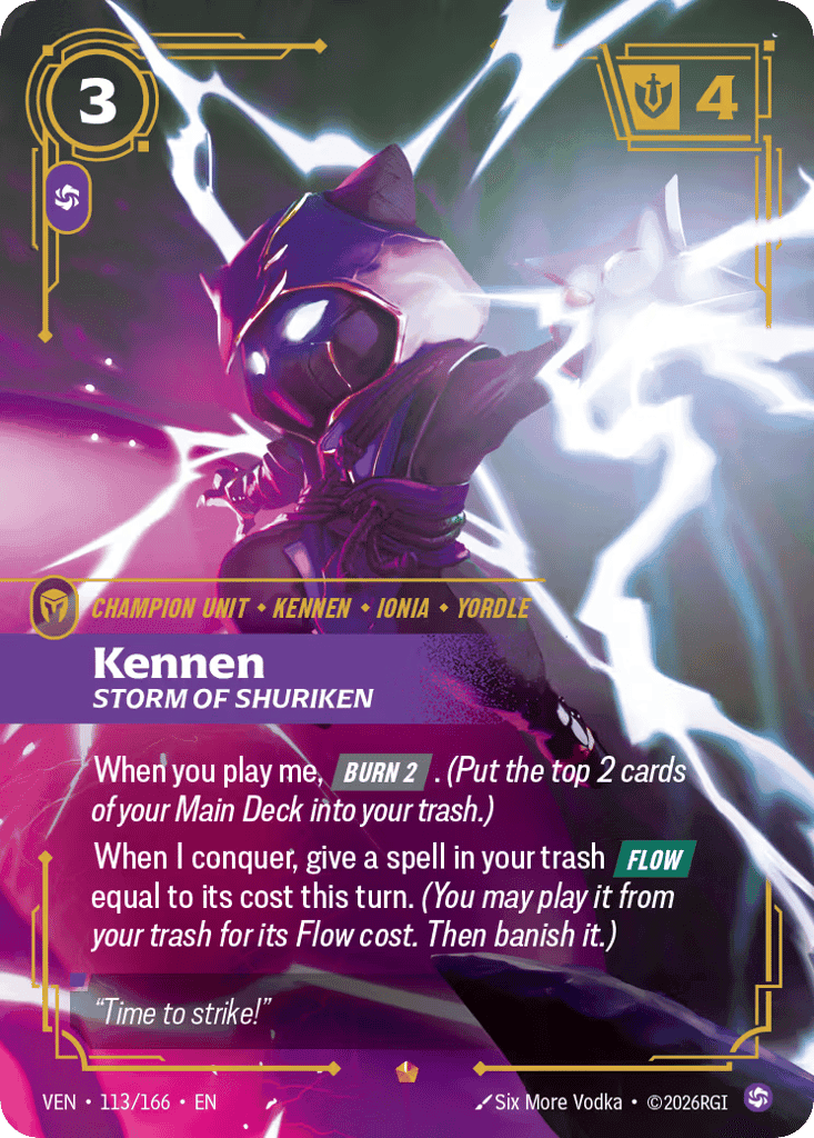 Kennen, Storm of Shuriken [VEN 113/166] (Foil)