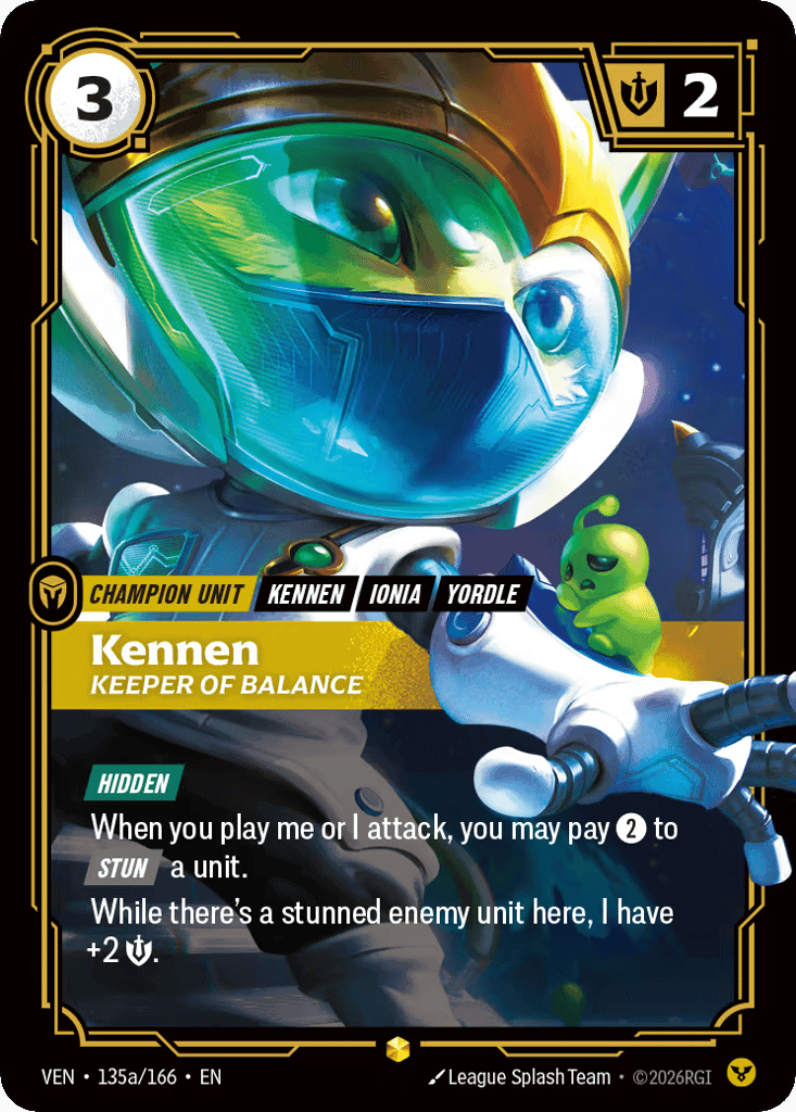 Kennen, Keeper of Balance (Alternate Art) [VEN 135a/166] (Foil)