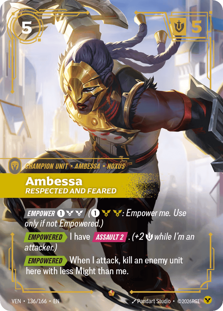 Ambessa, Respected and Feared [VEN 136/166] (Foil)