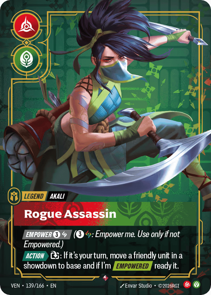 Akali, Rogue Assassin [VEN 139/166] (Foil)
