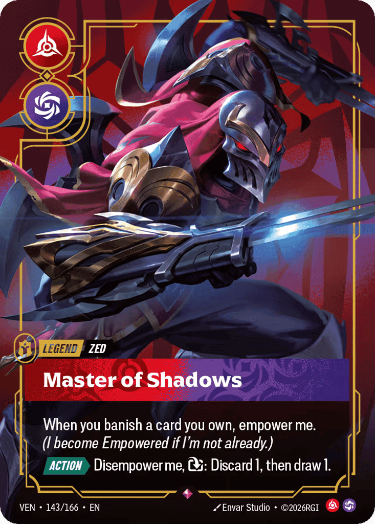 Zed, Master of Shadows [VEN 143/166] (Foil)