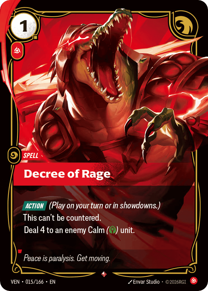 Decree of Rage [VEN-015] (Foil)